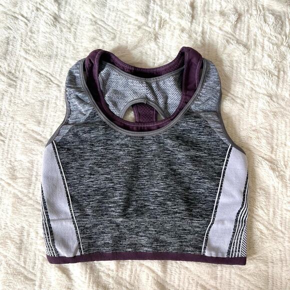 Athleta A-C Impact Racerback Bra in Grey Heather - Picture 3 of 5
